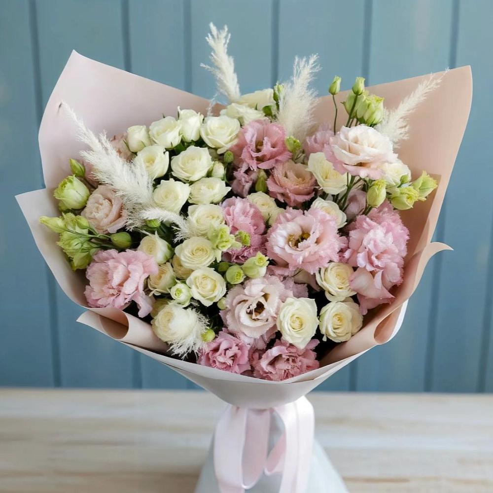 Букет цветов из: Альстромерии и Розы в Городище Волгоградской области