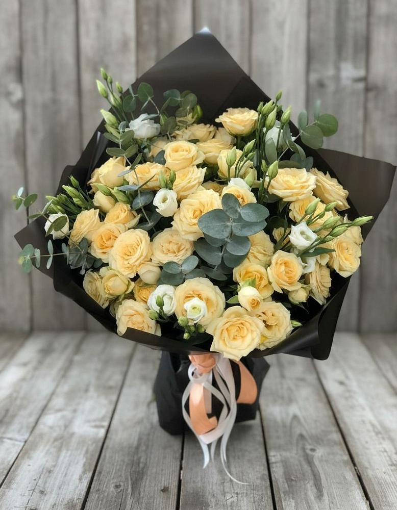 Букет цветов из: Розы и Лизиантусы в Городище Волгоградской области