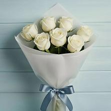 Букет 7 Белых роз Эдлесс Лав #REPLACE_PRED# Городище Волгоградской области