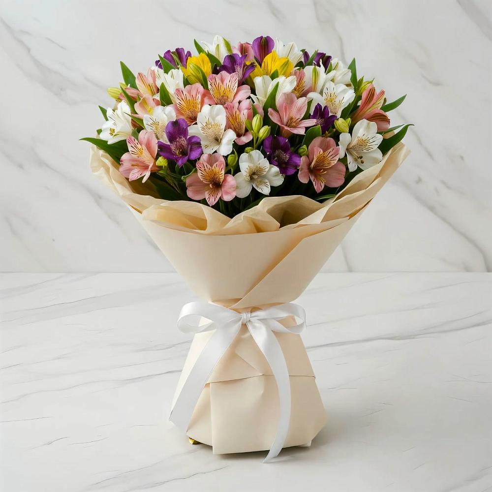 Букет цветов из: Альстромерии в Городище Волгоградской области