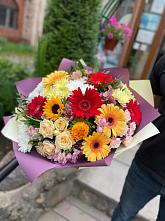 Букет цветов из:  Герберы, Ромашки, Хризантемы, Розы и Подсолнухи #REPLACE_PRED# Городище Волгоградской области