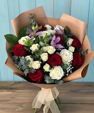 Букет цветов из:  Розы и Альстромерии в Городище Волгоградской области