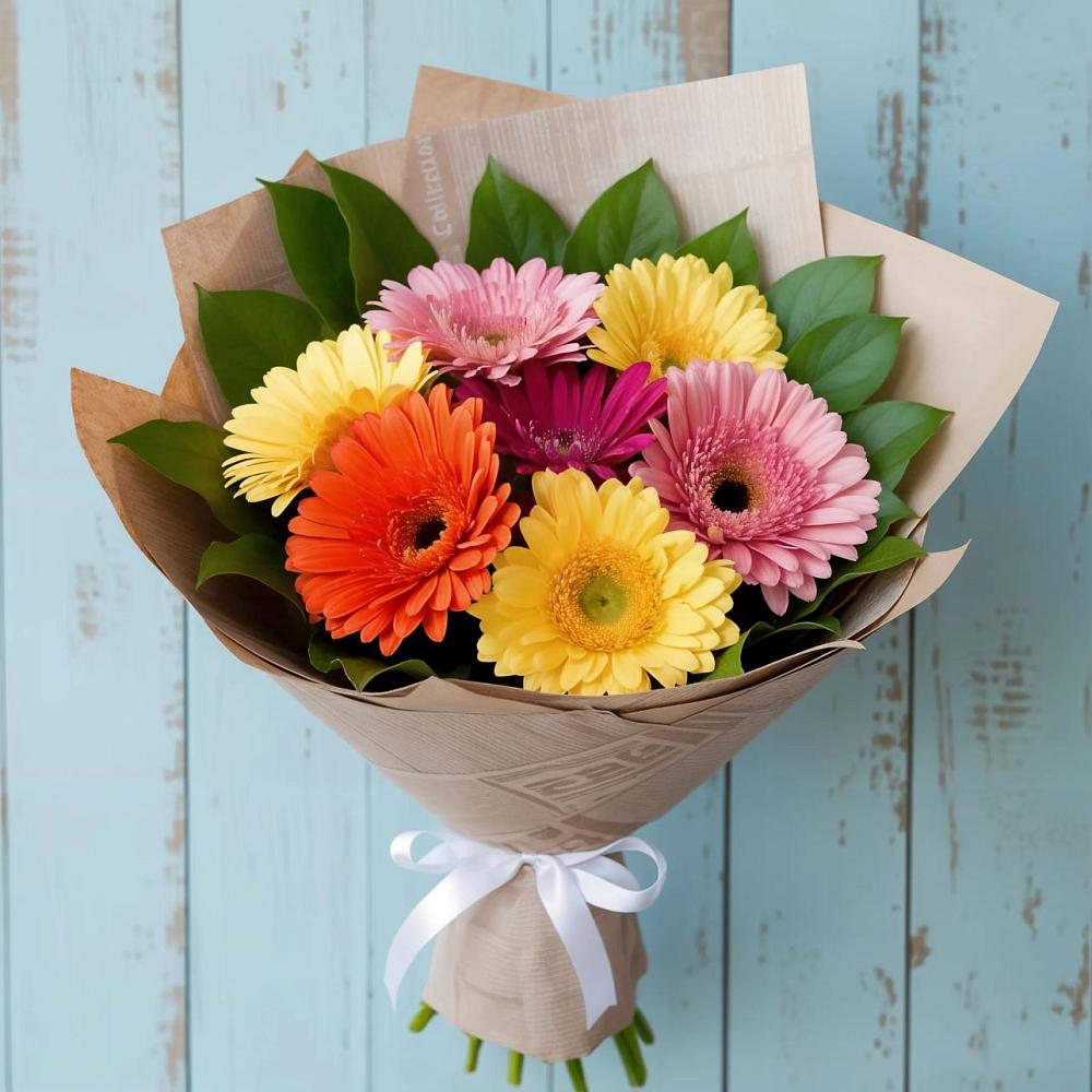 Букет цветов из: Герберы в Городище Волгоградской области