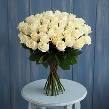 Букет 51 Белая роза Эдлесс Лав в Городище Волгоградской области