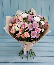 Букет цветов из:  Хризантемы, Розы и Альстромерии #REPLACE_PRED# Городище Волгоградской области