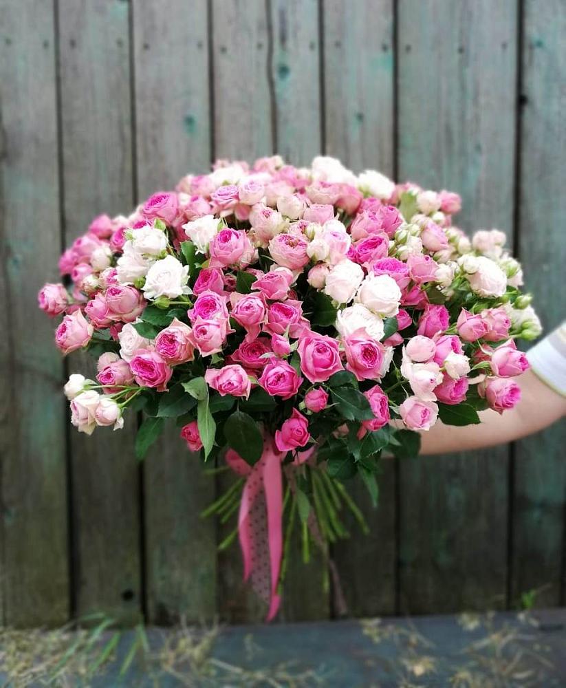 Букет Розовые кустовые розы Натали и Лав Лидия в Городище Волгоградской области