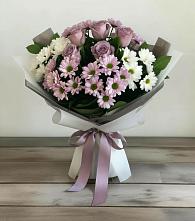 Букет цветов из:  Хризантемы и Розы в Городище Волгоградской области