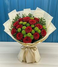 Букет цветов из:  Розы и Хризантемы в Городище Волгоградской области