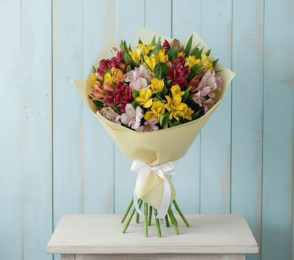 Букет цветов из: Альстромерии в Городище Волгоградской области